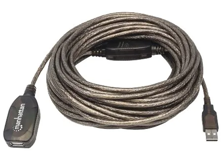 T.E.G. USB 2.0 A actieve verlengkabel 15m M/F