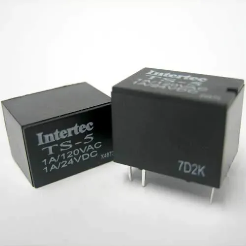 T.E.G. printrelais 1x Om 5V 1A 15.4mm wissel