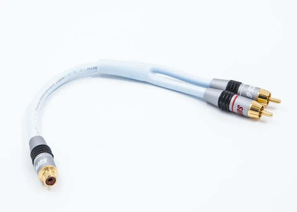 Supra Y-Link RCA Y-adapter 1x female 2x male 25cm