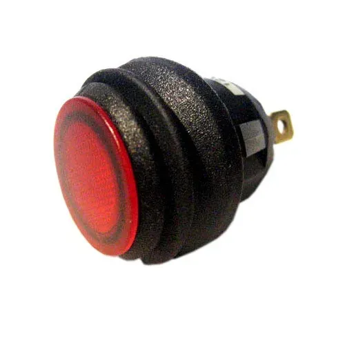 T.E.G. Wipschakelaar Inbouw Rood 1x Aan/Uit IP65 met LED