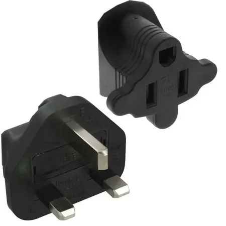 T.E.G. Netstekker adapter USA contra naar UK man stekker