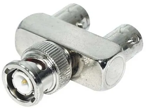 T.E.G. BNC Y-splitter male naar 2x female