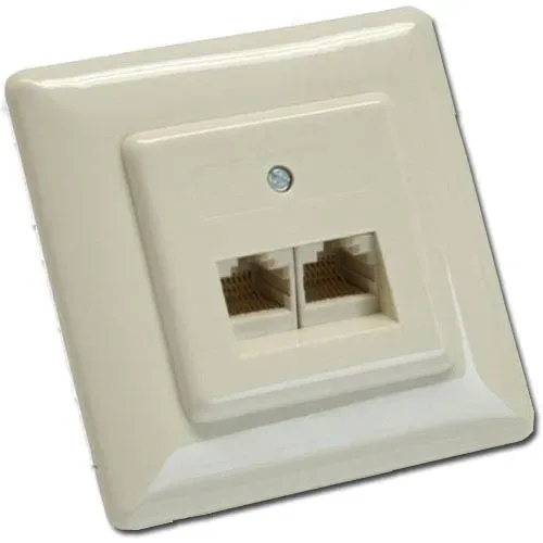 T.E.G. Modulaire aansluitdoos 2-voudig inbouw ISDN