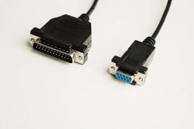 Microconnect IBM029B seriële kabel DB9-DB25 1,8m zwart
