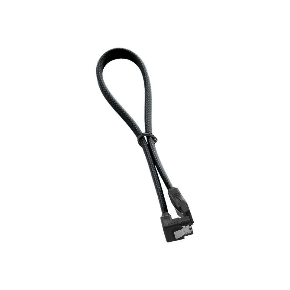 CableMod ModMesh SATA 3 kabel haaks 30cm grijs