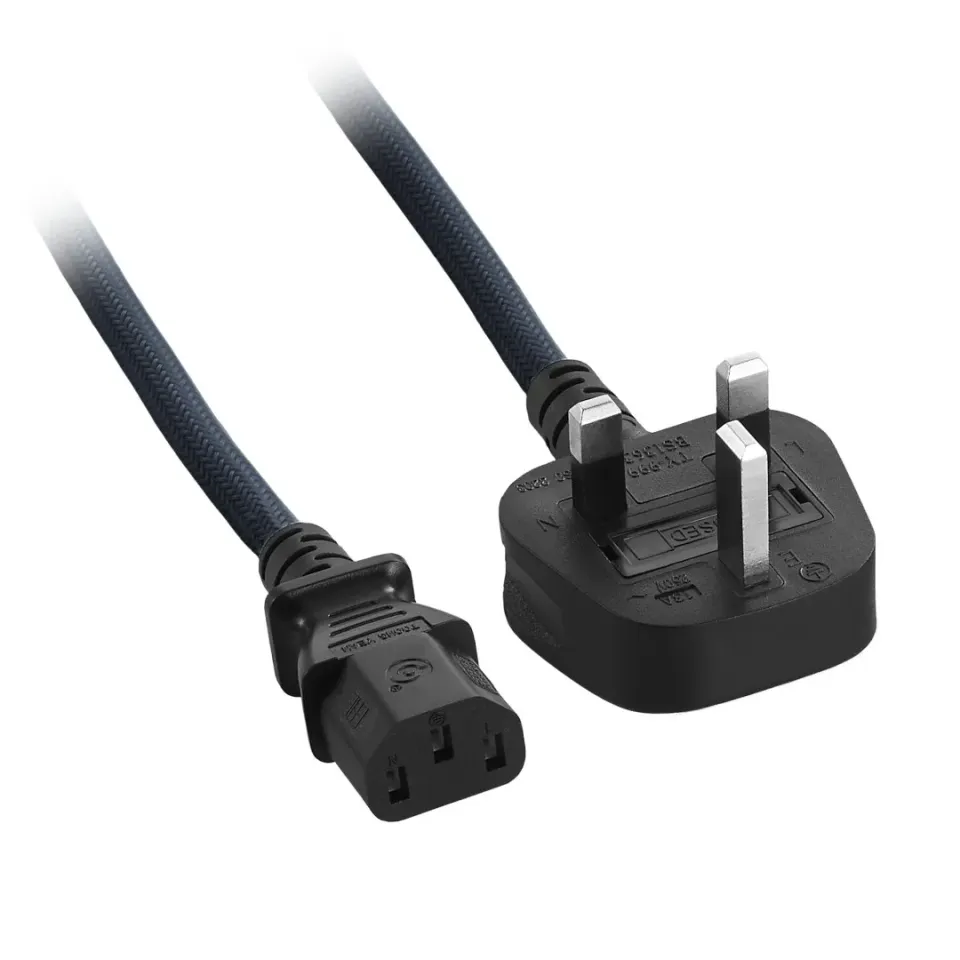 CableMod ModMesh netsnoer C13 UK stekker 2m groen