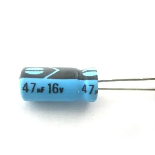 T.E.G. elco radiaal 47uF 16V staand