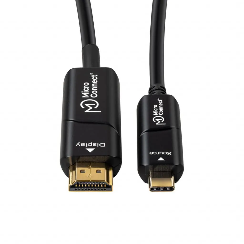 MicroConnect Premium USB-C HDMI kabel 20m fiber 4K