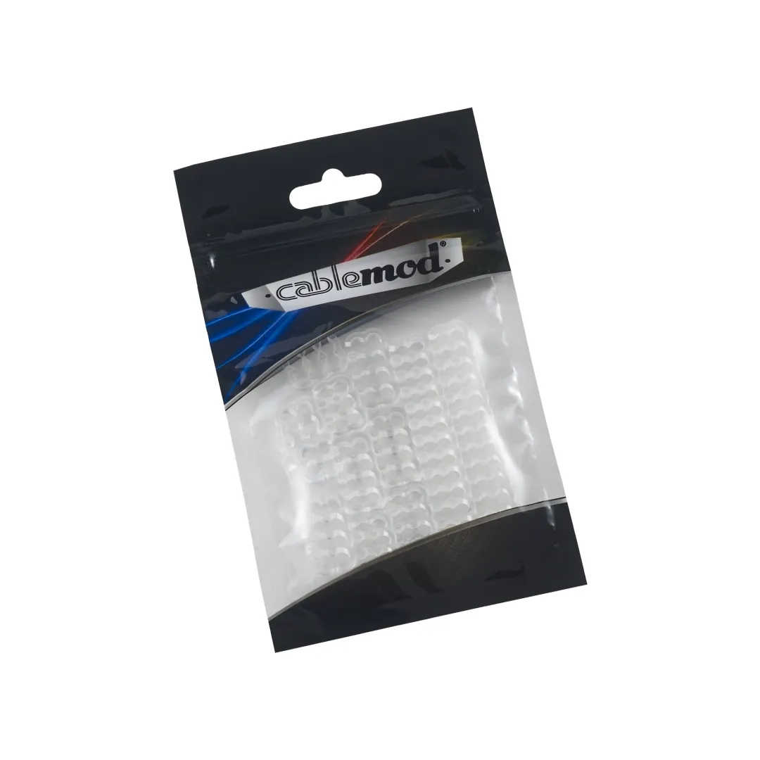 CableMod PRO kabelkammen set transparant 12-delig