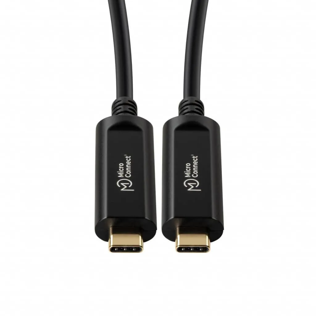 Microconnect Premium USB-C glasvezelkabel video 10m 4K