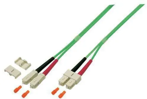 Microconnect OM5 glasvezelkabel SC-SC duplex 2m limoen
