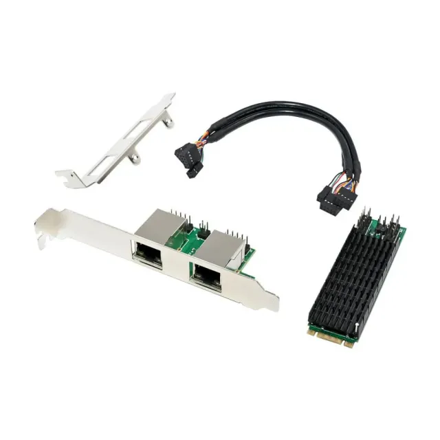 Microconnect RTL8125B netwerkkaart M.2 Dual-2.5G PCIe