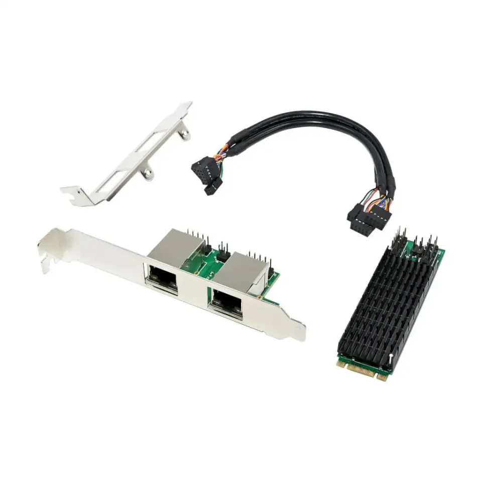 Microconnect RTL8125B netwerkkaart M.2 Dual-2.5G PCIe