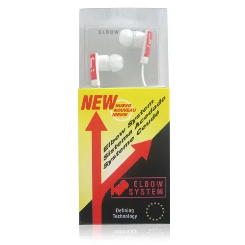 T.E.G. Elbow oortelefoon 1,2 m softrubber sport