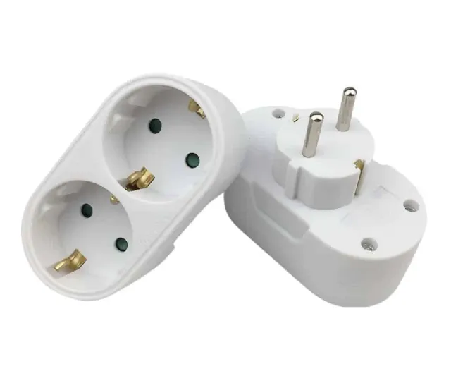 Microconnect PESCHPLUG2 verdeelstekker 2-voudig wit schuko