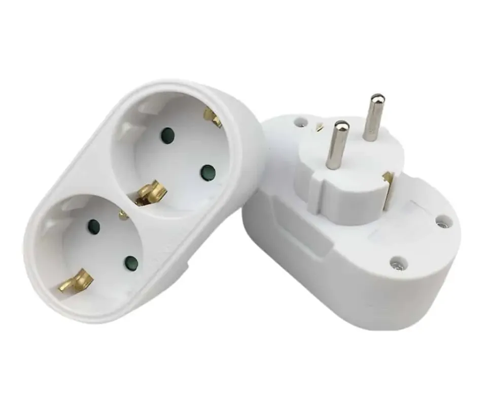 Microconnect PESCHPLUG2 verdeelstekker 2-voudig wit schuko