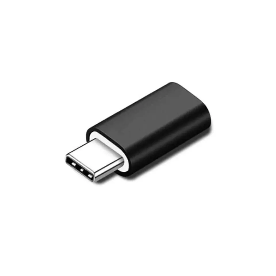 Microconnect Lightning naar USB-C Adapter Zwart