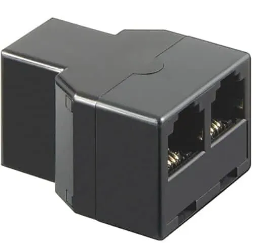 Microconnect ISDN T-adapter RJ11 6P4C splitter