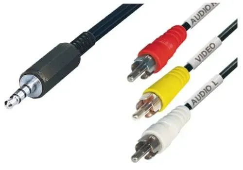 T.E.G. 3,5mm naar 3x cinch verloopkabel 2,0 m