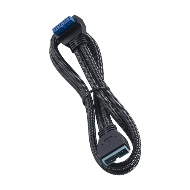CableMod ModMesh Right Angle USB 3.0 kabel 50cm carbon