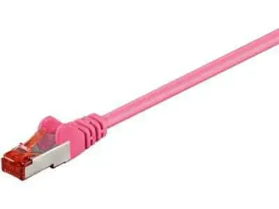 Microconnect CAT6 S/FTP netwerkkabel 0,5m roze