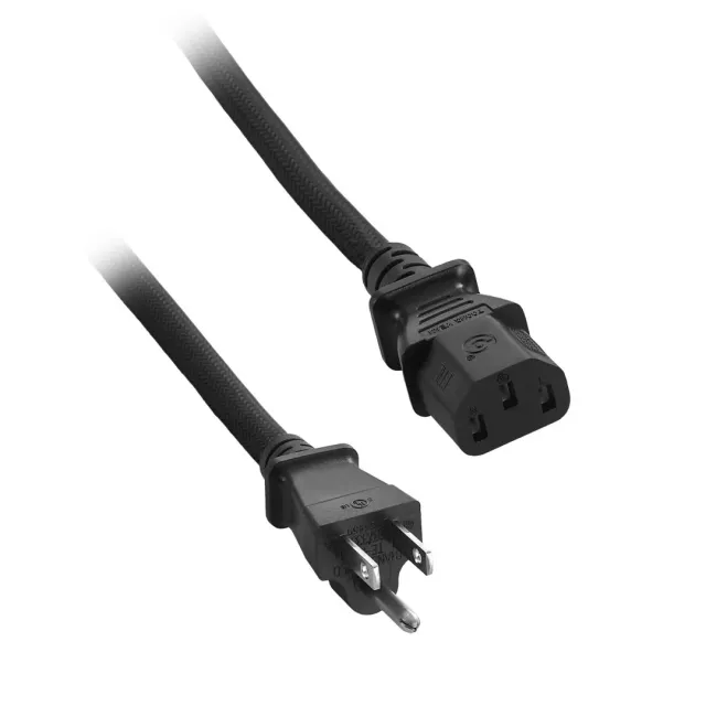 CableMod ModMesh stroomkabel C13 2m zwart netsnoer