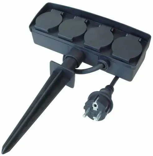 T.E.G. contactdoos 4-voudig buiten IP44 grondpen