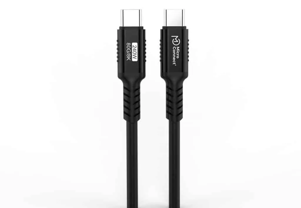 Microconnect Premium USB-C kabel 0,25m 240W 80Gbps silicone