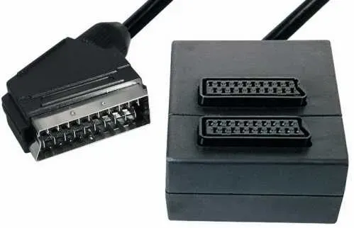 T.E.G. Scart kabel plug naar aansluiting 0,4 m