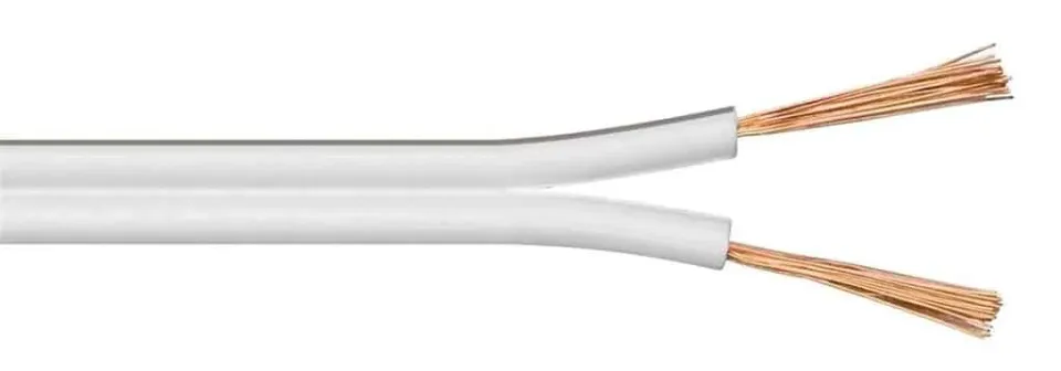 Microconnect luidsprekerkabel 2x2,5mm² 50m wit