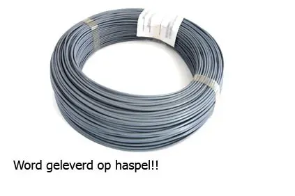 T.E.G. montagesnoer 0,5 mm² PVC grijs haspel