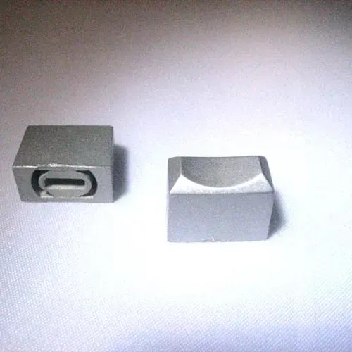 T.E.G. schuifknop 15x7,5x10 mm dofgrijs