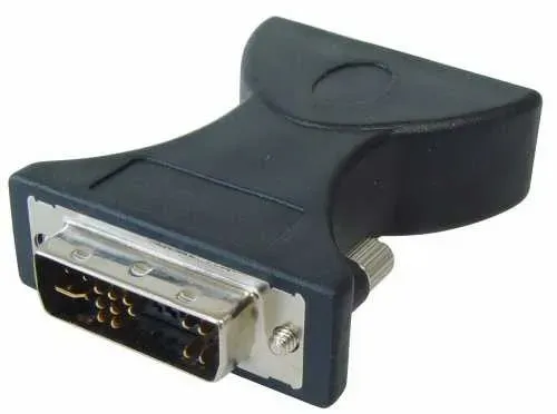 T.E.G. DVI 12+5 naar 3x cinch RGB verloopadapter zwart