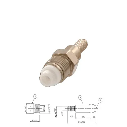 T.E.G. FME crimp plug female RG174/RG188/RG316