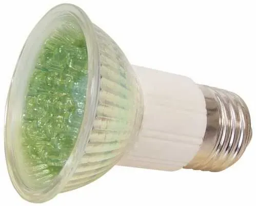 T.E.G. E27 LED spot 50mm groen 230V