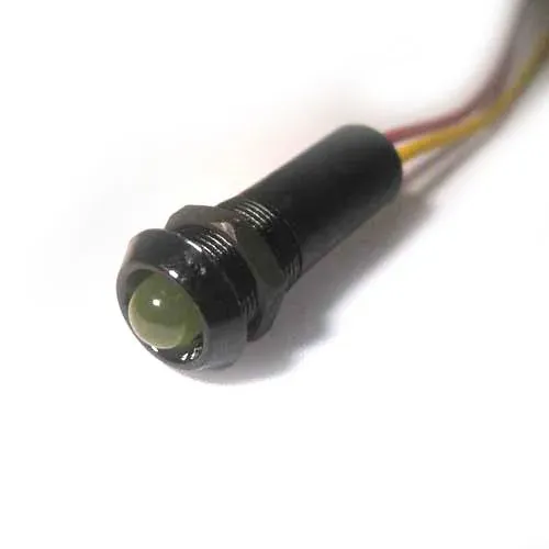 T.E.G. Controle LED geel 24V zwart 10mm