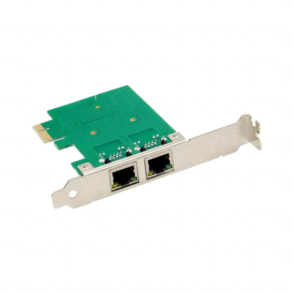 Microconnect RTL8111F netwerkkaart PCIe dual 1G RJ45