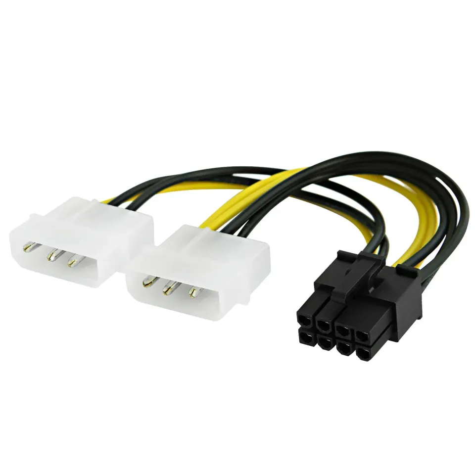 CableCreation Molex naar PCIe Voedingskabel 2-Pack 8-Pin