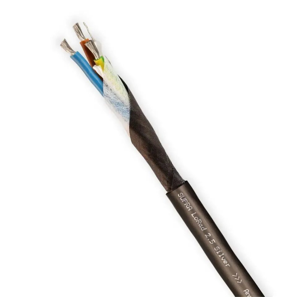 Supra LoRad 2.5 SPC voedingskabel 3x2,5mm2 verzilverd