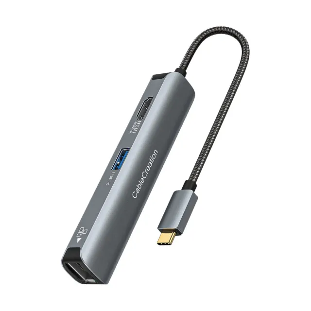 CableCreation 5 in 1 USB-C hub met HDMI 4K 60Hz