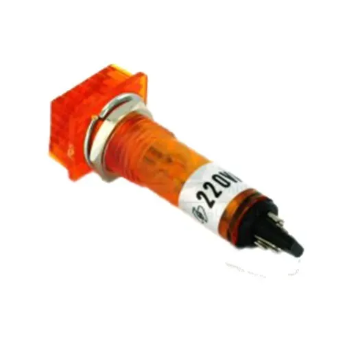 T.E.G. signaallampje 220VAC neon oranje 13x16mm