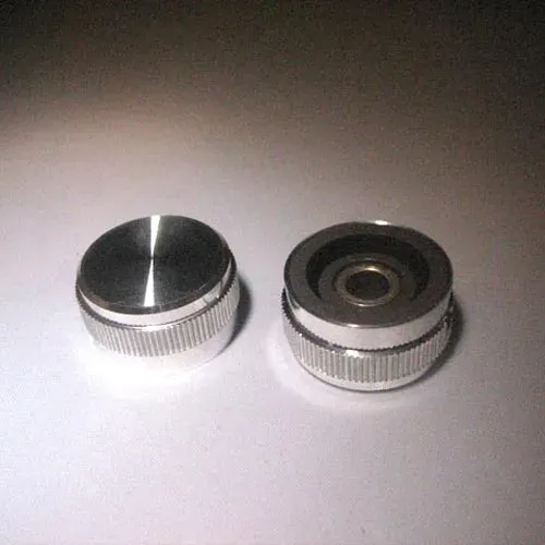T.E.G. aluminium knop 13x23 mm as 6 mm schroef