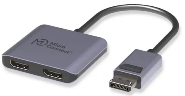 Microconnect MC-DP-2XDP DisplayPort Splitter 2x 4K 60Hz