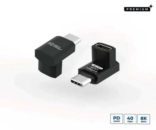 Microconnect Premium USB4 USB-C haakse adapter 240W 40Gbps