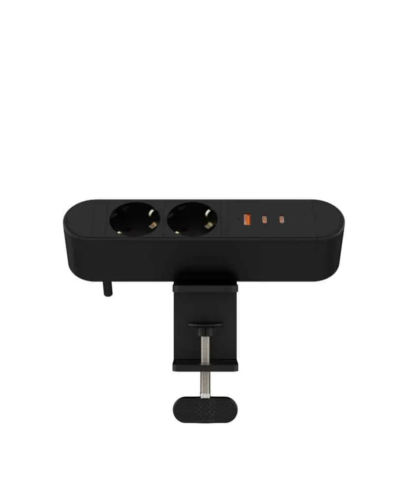 Microconnect Desktop stekkerdoos 2-voudig Schuko USB-C 67W 1,8m