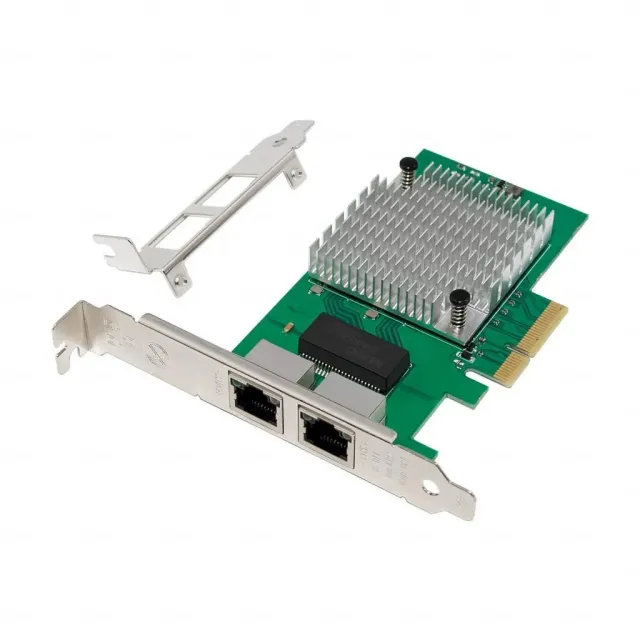 Microconnect I225-T2 netwerkkaart 2x 2.5G RJ45 PCIe