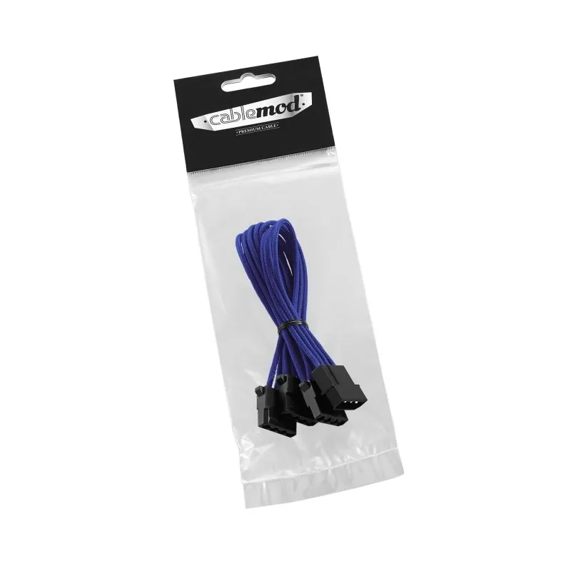 CableMod ModFlex molex naar 3x molex adapter 30cm blauw