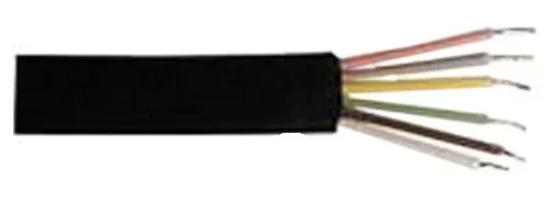 T.E.G. Telefoonkabel 6-aderig zwart 100m plat