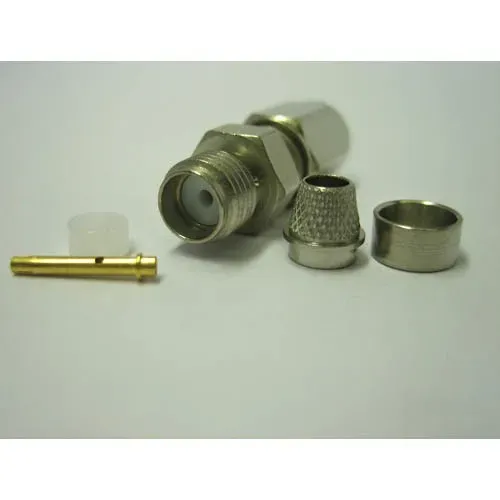 T.E.G. SMA Female plug connector RG58U klem/soldeer