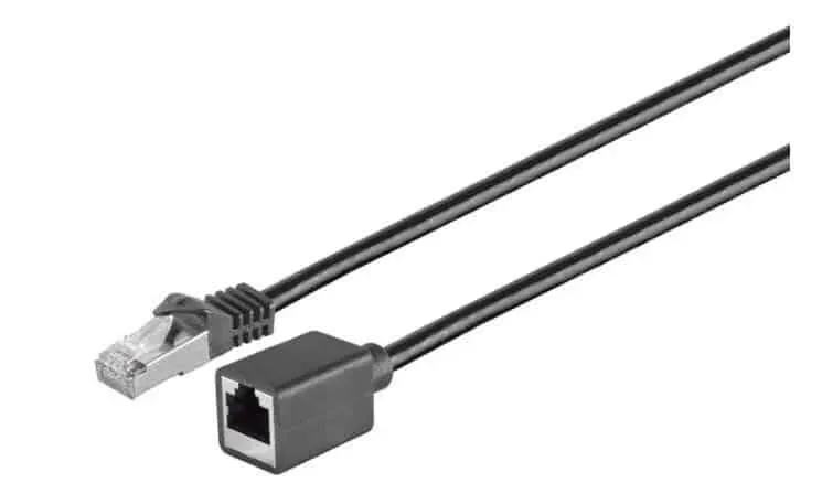 Microconnect CAT6 F/UTP verlengkabel 0,5m zwart